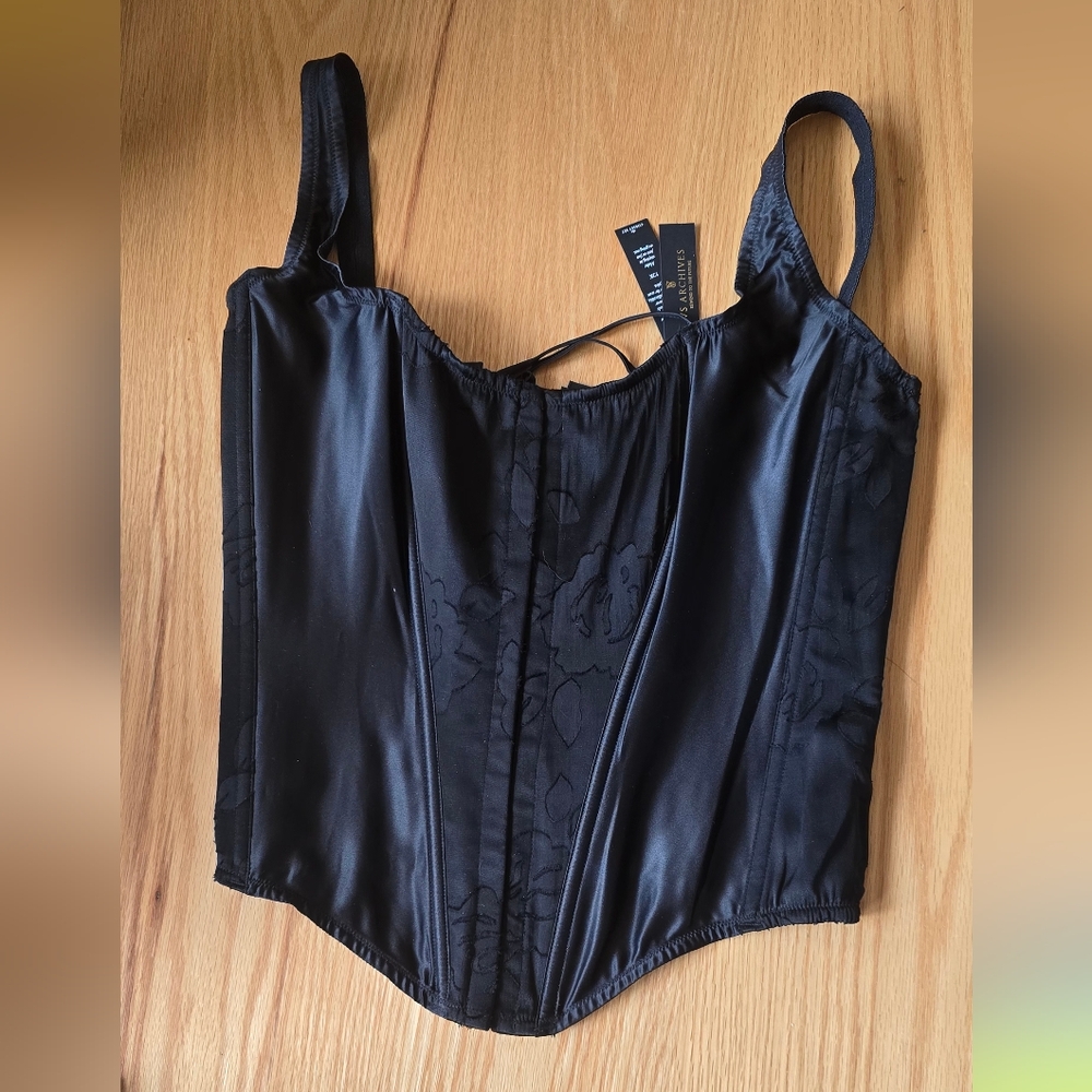 VS Archives Burnout Satin Corset